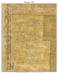 Hannibal, New York 1854 Old Town Map Custom Print - Oswego Co.
