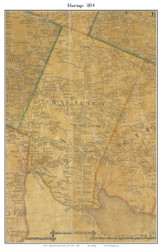 Hastings, New York 1854 Old Town Map Custom Print - Oswego Co.