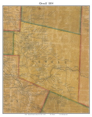 Orwell, New York 1854 Old Town Map Custom Print - Oswego Co.