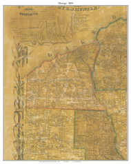Oswego, New York 1854 Old Town Map Custom Print - Oswego Co.
