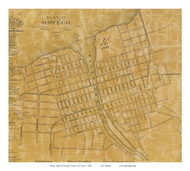 Oswego Village, New York 1854 Old Town Map Custom Print - Oswego Co.