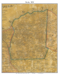 Scriba, New York 1854 Old Town Map Custom Print - Oswego Co.