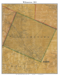 Williamstown, New York 1854 Old Town Map Custom Print - Oswego Co.