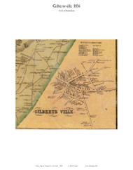 Gilbertsville - Butternuts, New York 1856 Old Town Map Custom Print - Otsego Co.