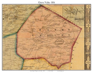 Cherry Valley, New York 1856 Old Town Map Custom Print - Otsego Co.