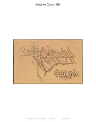 Edmeston Centre, New York 1856 Old Town Map Custom Print - Otsego Co.