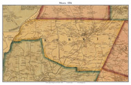 Morris, New York 1856 Old Town Map Custom Print - Otsego Co.