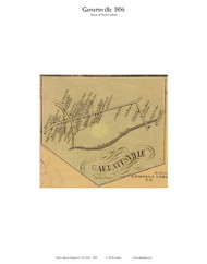 Garrattsville - New Lisbon, New York 1856 Old Town Map Custom Print - Otsego Co.