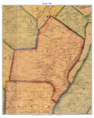 Otsego, New York 1856 Old Town Map Custom Print - Otsego Co.