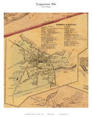 Cooperstown - Otsego, New York 1856 Old Town Map Custom Print - Otsego Co.