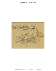 Springfield Centre, New York 1856 Old Town Map Custom Print - Otsego Co.