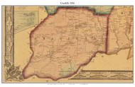 Unadilla, New York 1856 Old Town Map Custom Print - Otsego Co.