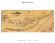 Unadilla Village, New York 1856 Old Town Map Custom Print - Otsego Co.