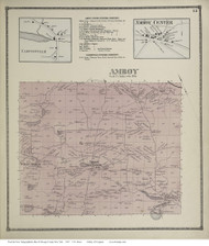 Amboy, New York 1867 - Old Town Map Reprint - Oswego Co.