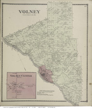 Volney, New York 1867 - Old Town Map Reprint - Oswego Co.