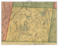 Carmel, New York 1854 Old Town Map Custom Print - Putnam Co.