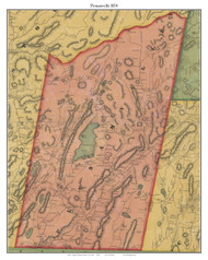 Putnamville, New York 1854 Old Town Map Custom Print - Putnam Co.