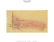 Brewsters, New York 1854 Old Town Map Custom Print - Putnam Co.