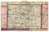 Greenfield, New York 1856 Old Town Map Custom Print - Saratoga Co.