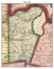 Malta, New York 1856 Old Town Map Custom Print - Saratoga Co.