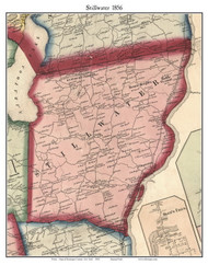 Stillwater, New York 1856 Old Town Map Custom Print - Saratoga Co.