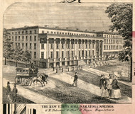 New Union Hall, New York 1856 Old Town Map Custom Print - Saratoga Co.