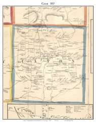 Caton, New York 1857 Old Town Map Custom Print - Steuben Co.