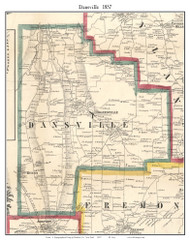 Dansville, New York 1857 Old Town Map Custom Print - Steuben Co.