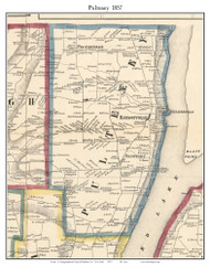 Pultney, New York 1857 Old Town Map Custom Print - Steuben Co.