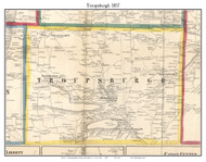 Troupsburgh, New York 1857 Old Town Map Custom Print - Steuben Co.