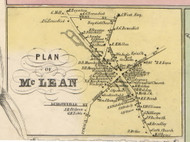 McLean, New York 1853 Old Town Map Custom Print - Tompkins Co.