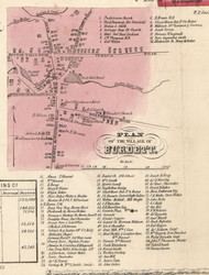Burdett, New York 1853 Old Town Map Custom Print - Tompkins Co.