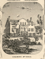 Edgemont, New York 1853 Old Town Map Custom Print - Tompkins Co.