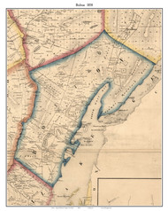 Bolton, New York 1858 Old Town Map Custom Print - Warren Co.