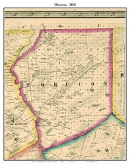 Horicon, New York 1858 Old Town Map Custom Print - Warren Co.