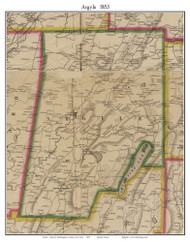 Argyle, New York 1853 Old Town Map Custom Print - Washington Co.
