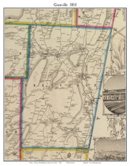Granville, New York 1853 Old Town Map Custom Print - Washington Co.