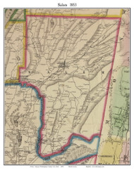 Salem, New York 1853 Old Town Map Custom Print - Washington Co.
