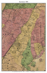 Eastchester, New York 1858 Old Town Map Custom Print - Westchester Co.