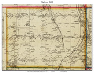 Sheldon, New York 1853 Old Town Map Custom Print - Wyoming Co.