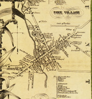 Pike Village, New York 1853 Old Town Map Custom Print - Wyoming Co.