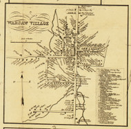 Warsaw Village, New York 1853 Old Town Map Custom Print - Wyoming Co.