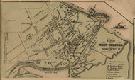 West Dresden, New York 1855 Old Town Map Custom Print - Yates Co.