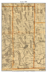 Lyons, New York 1858 Old Town Map Custom Print - Wayne Co.