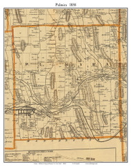 Palmyra, New York 1858 Old Town Map Custom Print - Wayne Co.