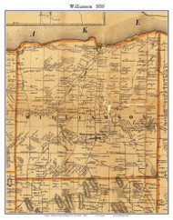 Williamson, New York 1858 Old Town Map Custom Print - Wayne Co.
