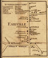 Fairville, New York 1858 Old Town Map Custom Print - Wayne Co.
