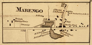 Marengo, New York 1858 Old Town Map Custom Print - Wayne Co.