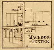 Macedon Center, New York 1858 Old Town Map Custom Print - Wayne Co.