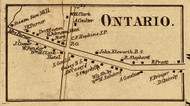 Ontario Village, New York 1858 Old Town Map Custom Print - Wayne Co.